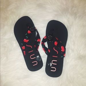 cherry flip flops